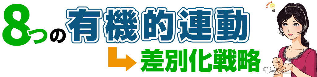 終身サポートビジネスの8つの戦術の有機的連動